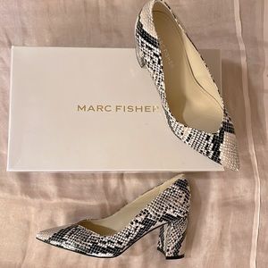 Marc Fisher faux snake skin pumps